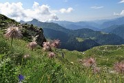 38 Salendo su sentierino il canale erboso per la Bocchetta di Budria (2216 m)